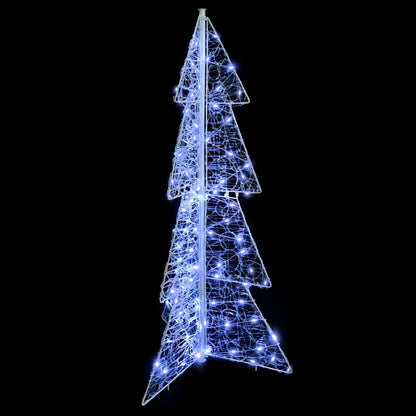 Albero di Natale con 100 LED Bianco freddo 120 cm Acrilico