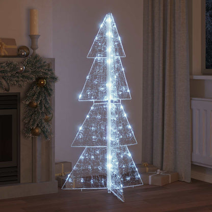 Albero di Natale con 160 LED Bianco freddo 150 cm Acrilico