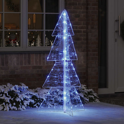 Albero di Natale con 160 LED Blu 150 cm Acrilico