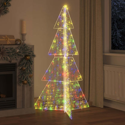 Albero di Natale con 240 LED Multicolore 180 cm Acrilico