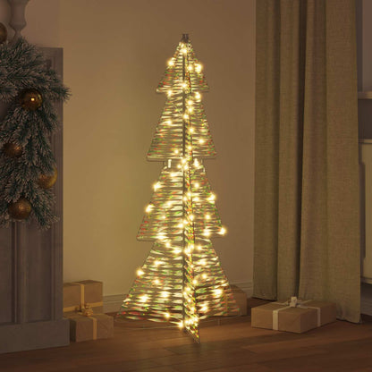 Albero di Natale con 100 LED Bianco caldo 120 cm PET