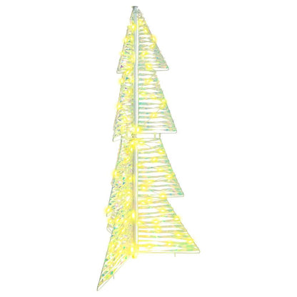 Albero di Natale con 100 LED Bianco caldo 120 cm PET