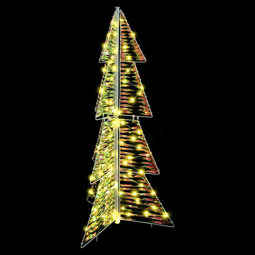 Albero di Natale con 100 LED Bianco caldo 120 cm PET