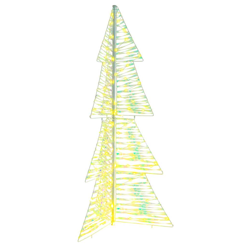 Albero di Natale con 160 LED Bianco caldo 150 cm PET