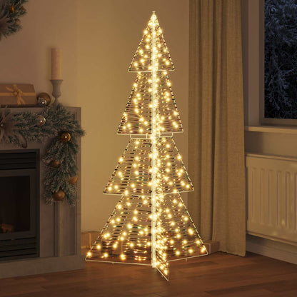 Albero di Natale con 240 LED Bianco caldo 180 cm PET