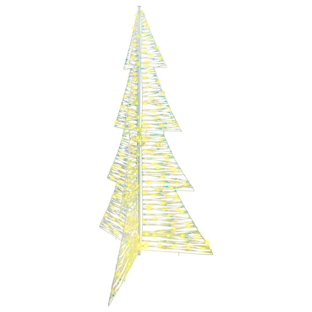 Albero di Natale con 240 LED Bianco caldo 180 cm PET
