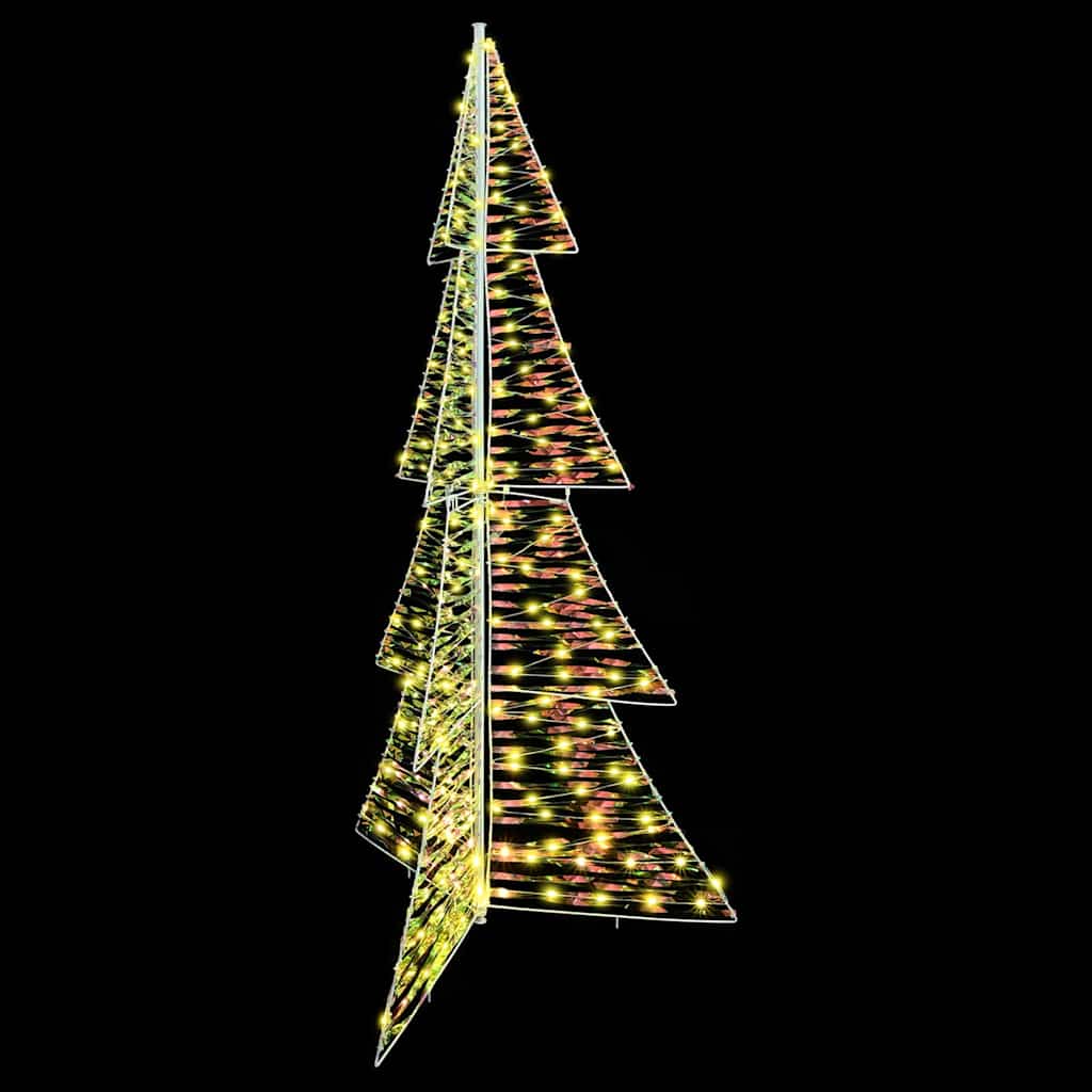 Albero di Natale con 240 LED Bianco caldo 180 cm PET