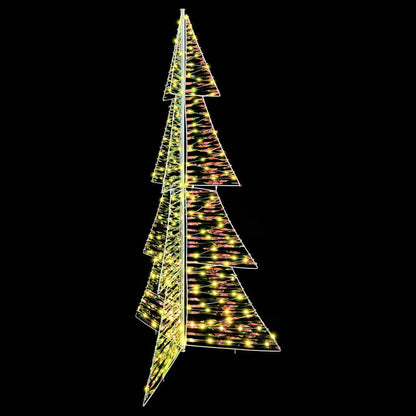 Albero di Natale con 240 LED Bianco caldo 180 cm PET