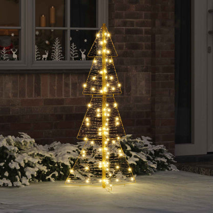 Albero di Natale con 100 LED Bianco caldo 120 cm PET