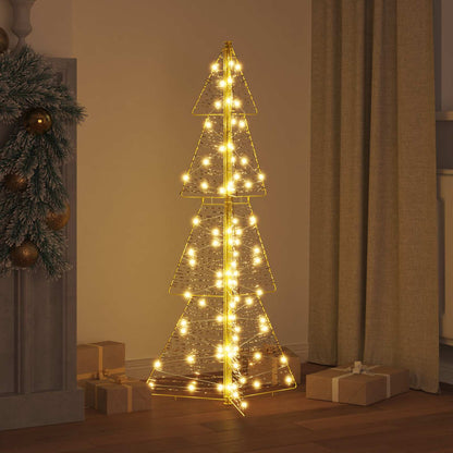 Albero di Natale con 100 LED Bianco caldo 120 cm PET