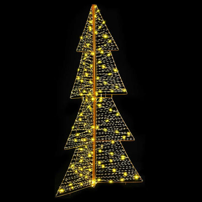 Albero di Natale con 160 LED Bianco caldo 150 cm PET