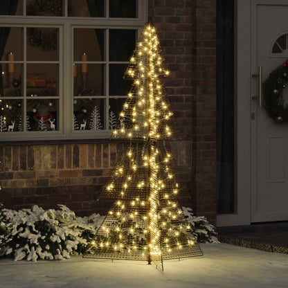 Albero di Natale con 240 LED Bianco caldo 180 cm PET