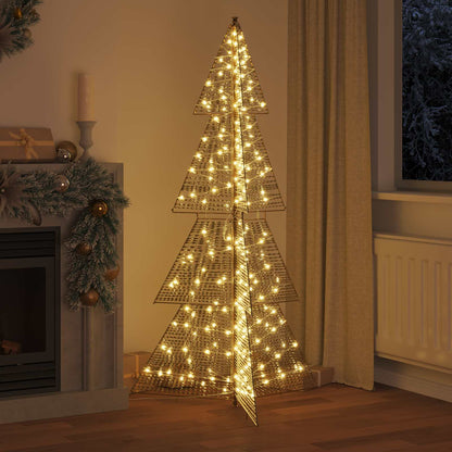 Albero di Natale con 240 LED Bianco caldo 180 cm PET