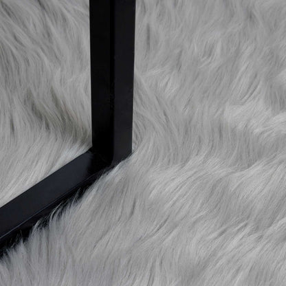 Tappeto Pecora Tafalla Grigio 80 x 120 cm Poliestere