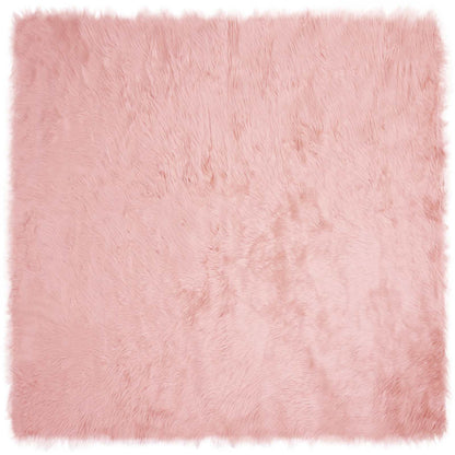 Tappeto Pecora Tafalla Rosa 160 x 160 cm Poliestere