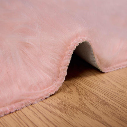 Tappeto Pecora Tafalla Rosa 200 x 200 cm Poliestere