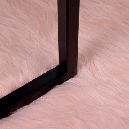 Tappeto Pecora Tafalla Rosa Ã˜ 100 cm Poliestere