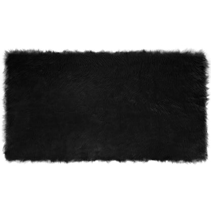 Tappeto Pecora Tafalla Nero 60 x 110 cm Poliestere