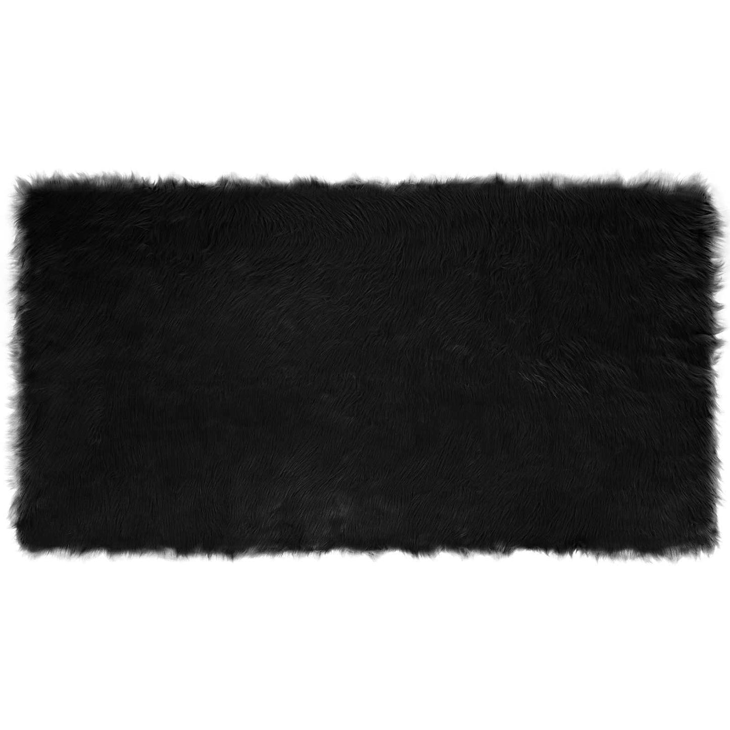 Tappeto Pecora Tafalla Nero 80 x 150 cm Poliestere