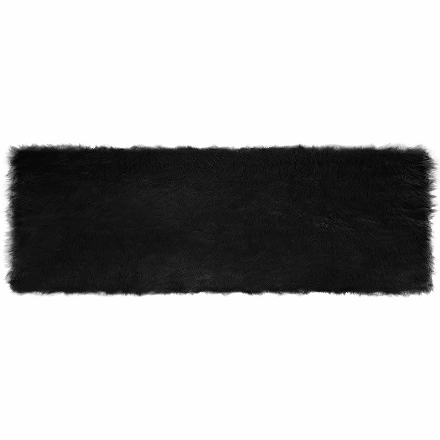 Tappeto Pecora Tafalla Nero 80 x 250 cm Poliestere