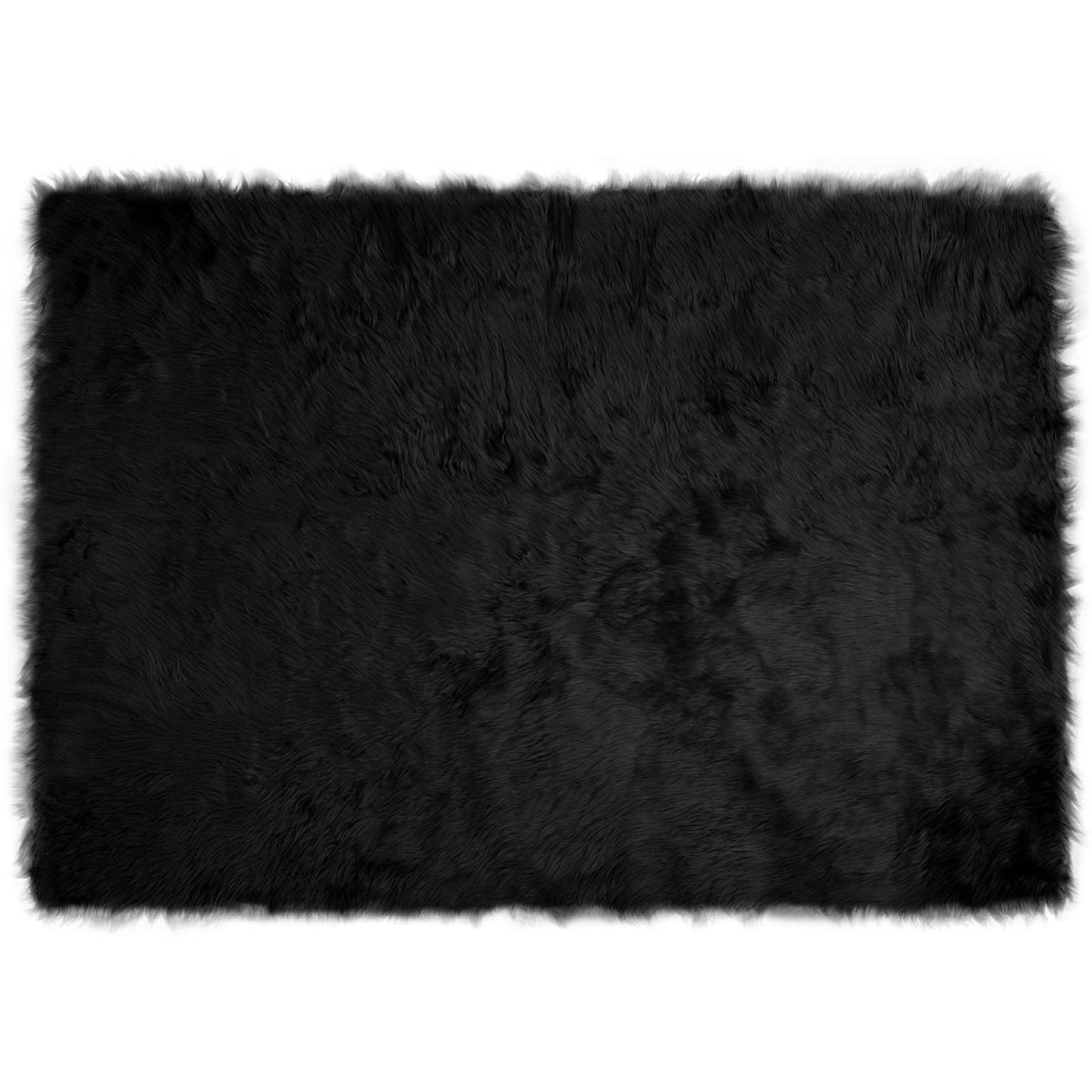 Tappeto Pecora Tafalla Nero 140 x 200 cm Poliestere