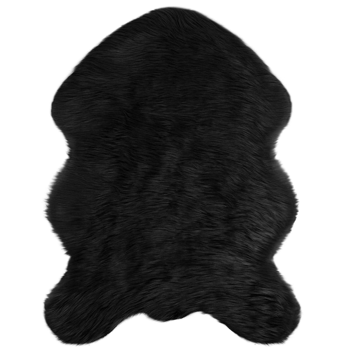 Tappeto Pecora Tafalla Nero 80 x 120 cm Poliestere