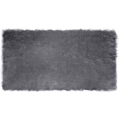 Tappeto Pecora Tafalla Antracite 60 x 110 cm Poliestere