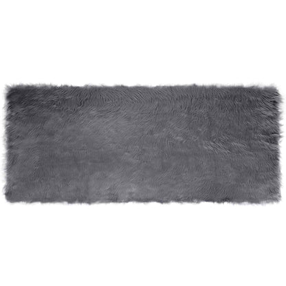 Tappeto Pecora Tafalla Antracite 80 x 200 cm Poliestere
