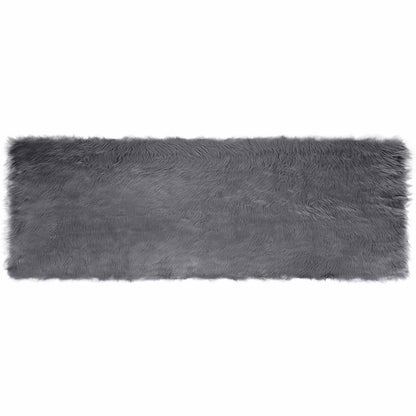 Tappeto Pecora Tafalla Antracite 80 x 250 cm Poliestere
