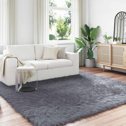 Tappeto Pecora Tafalla Antracite 240 x 240 cm Poliestere
