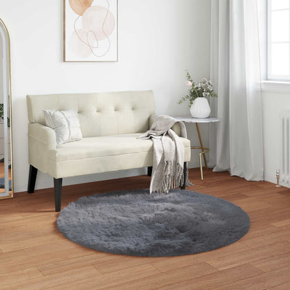 Tappeto Pecora Tafalla Antracite Ã˜ 120 cm Poliestere