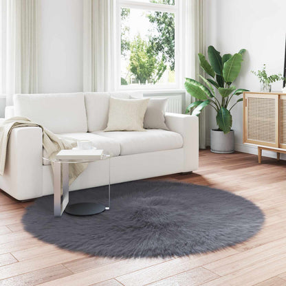 Tappeto Pecora Tafalla Antracite Ã˜ 160 cm Poliestere