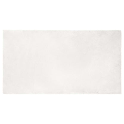 Tappeto antiscivolo in di coniglio sintetica Olite Bianco