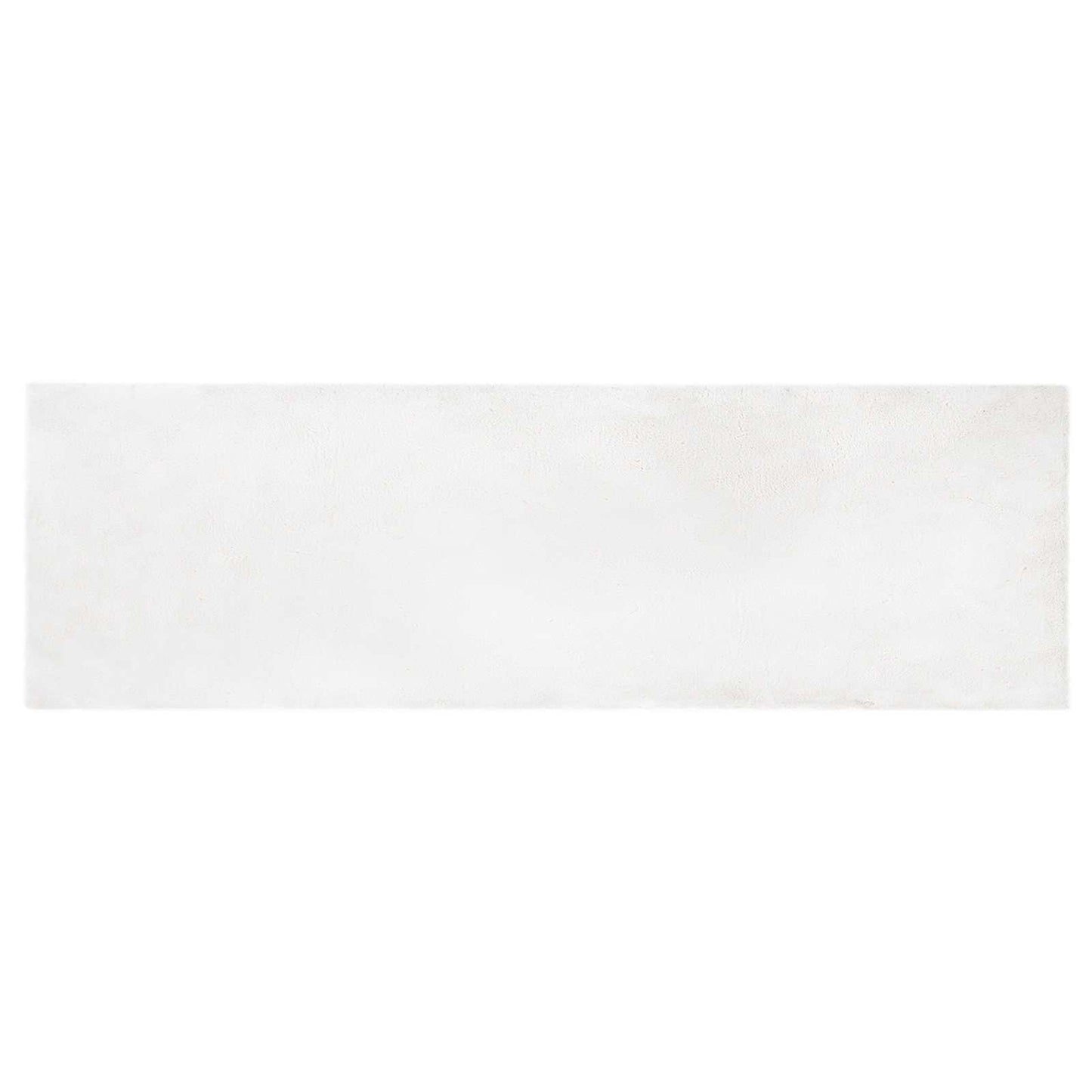 Tappeto antiscivolo in di coniglio sintetica Olite Bianco