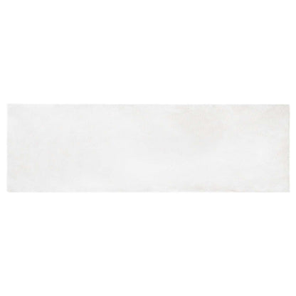 Tappeto antiscivolo in di coniglio sintetica Olite Bianco