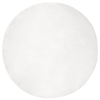 Tappeto antiscivolo in di coniglio sintetica Olite Bianco