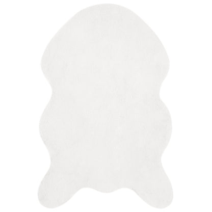 Tappeto antiscivolo in di coniglio sintetica Olite Bianco
