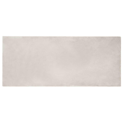 Tappeto antiscivolo in di coniglio sintetica Olite Beige