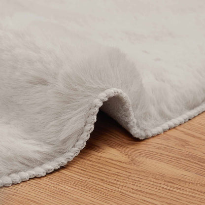 Tappeto antiscivolo in di coniglio sintetica Olite Beige