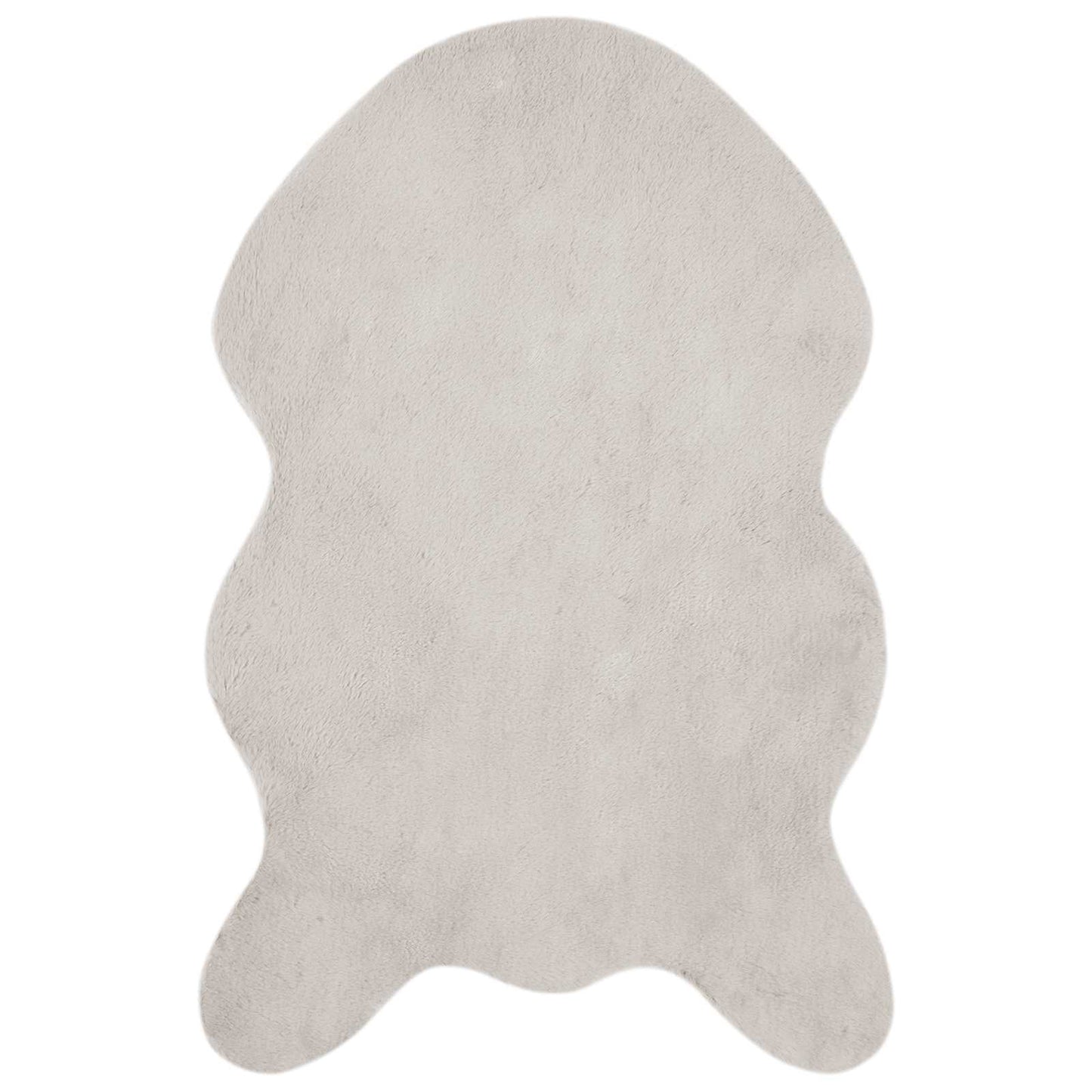 Tappeto antiscivolo in di coniglio sintetica Olite Beige