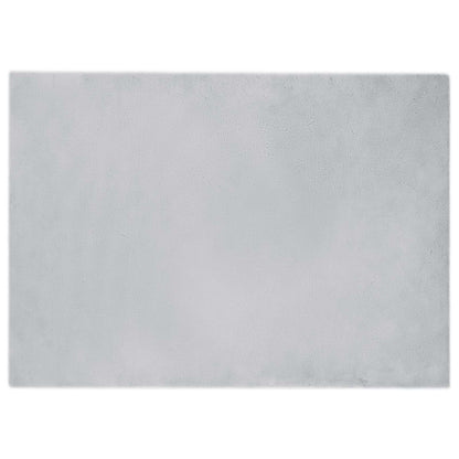 Tappeto antiscivolo in di coniglio sintetica Olite Grigio