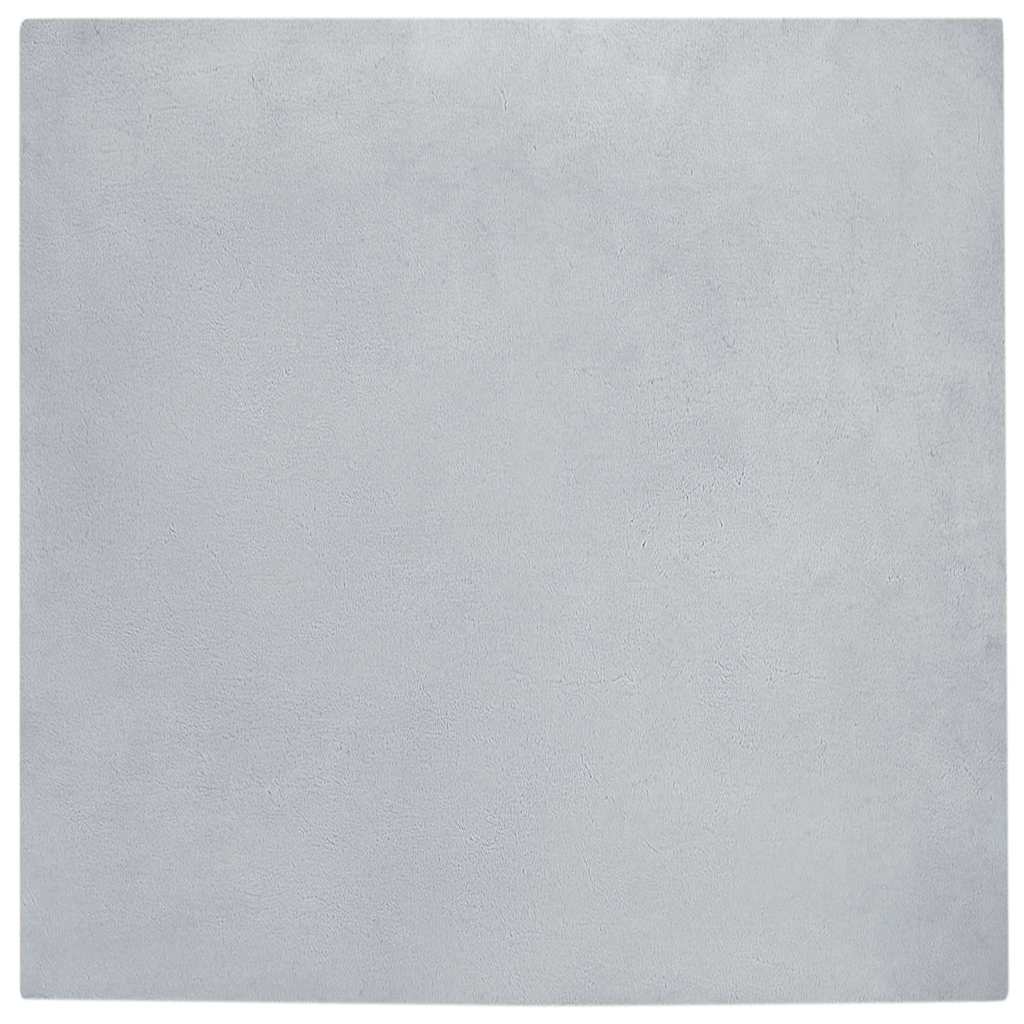 Tappeto antiscivolo in di coniglio sintetica Olite Grigio