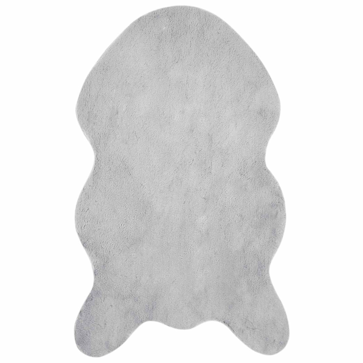 Tappeto antiscivolo in di coniglio sintetica Olite Grigio