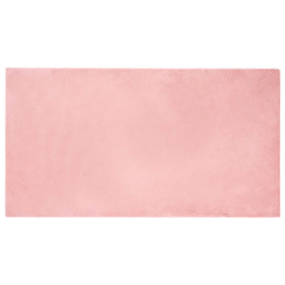 Tappeto antiscivolo in di coniglio sintetica Olite Rosa