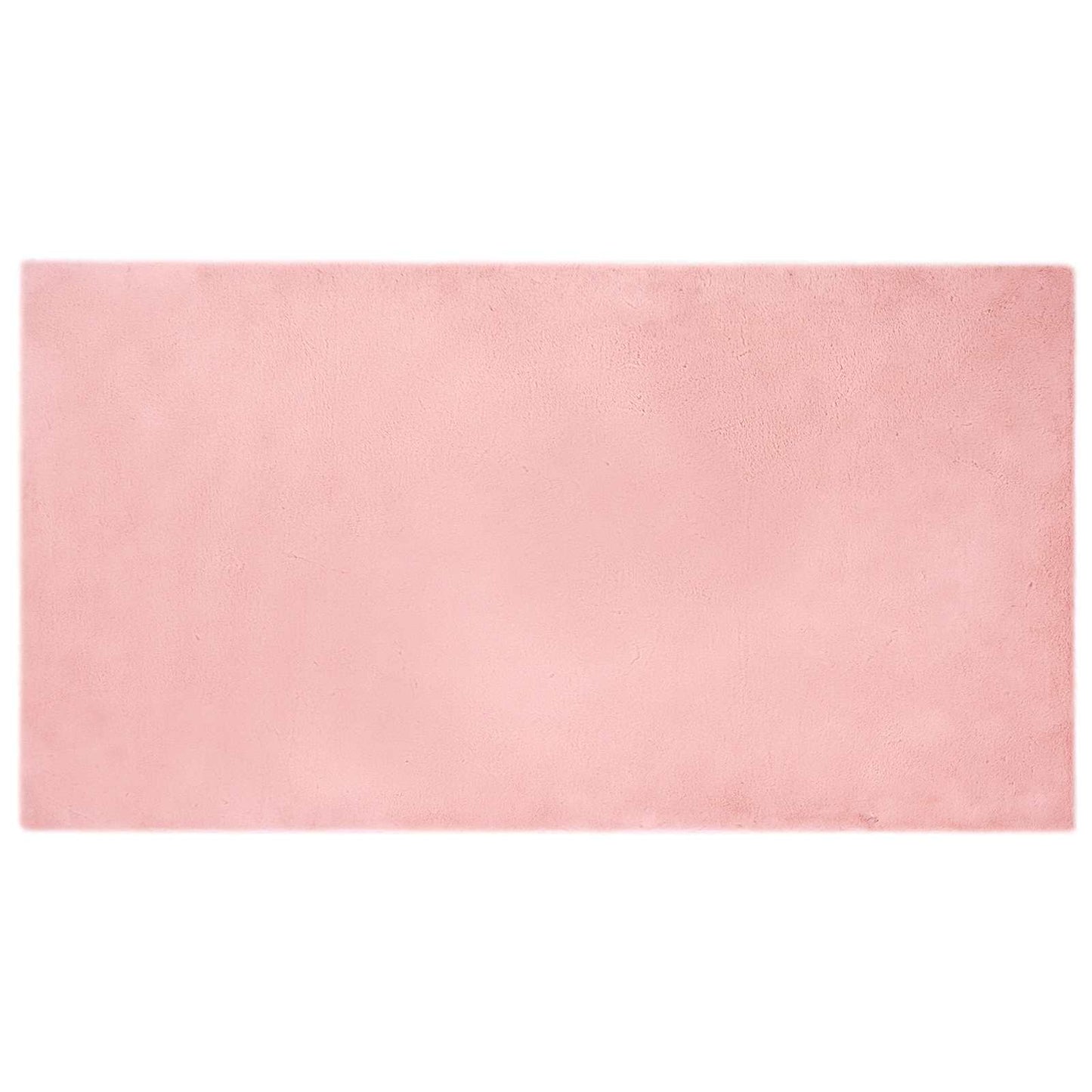 Tappeto antiscivolo in di coniglio sintetica Olite Rosa