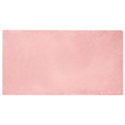 Tappeto antiscivolo in di coniglio sintetica Olite Rosa