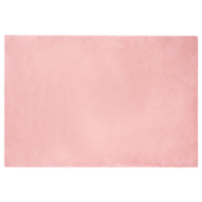 Tappeto antiscivolo in di coniglio sintetica Olite Rosa