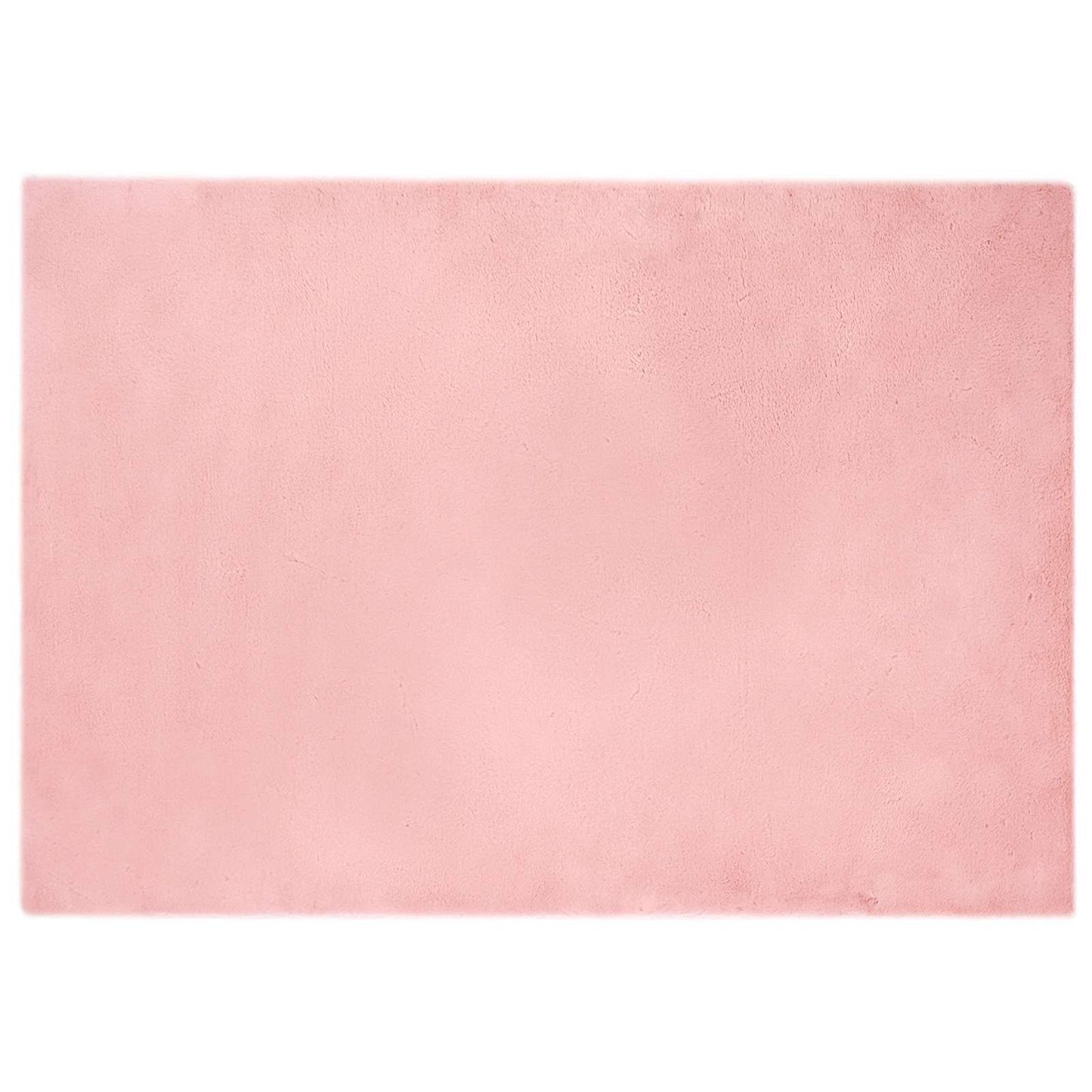 Tappeto antiscivolo in di coniglio sintetica Olite Rosa