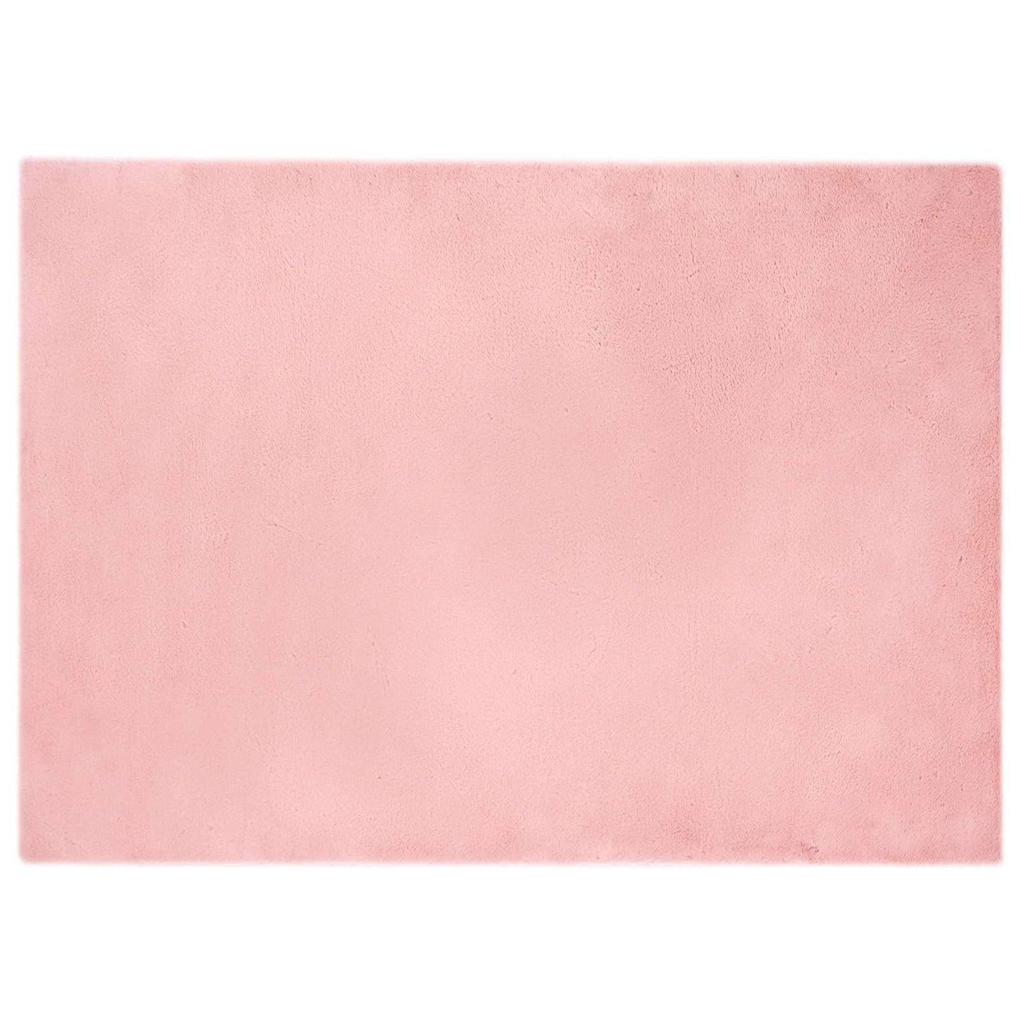 Tappeto antiscivolo in di coniglio sintetica Olite Rosa