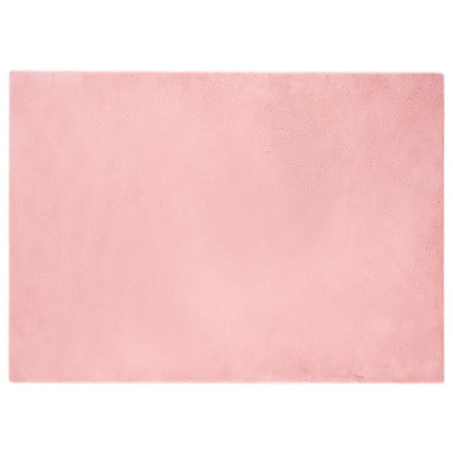 Tappeto antiscivolo in di coniglio sintetica Olite Rosa